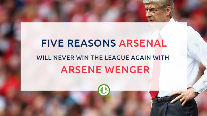 Arsenal wont win premier league with Arsene Wenger