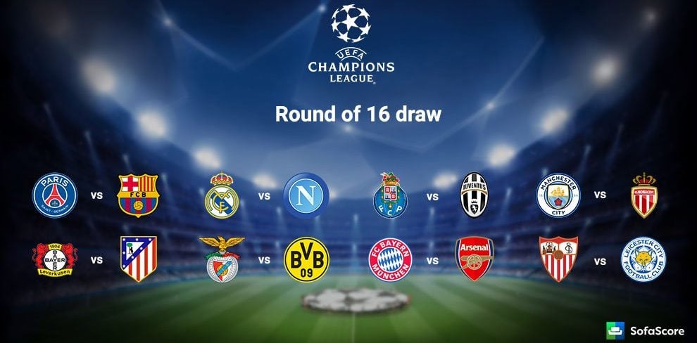 Champions League round of 16 draw