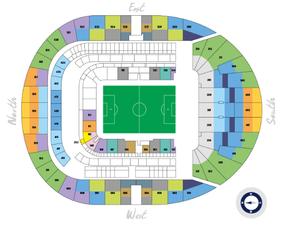 beyonce tour tottenham stadium seating plan